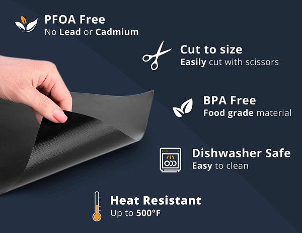 Large Heavy Duty Oven Liner by Linda??s Essentials (3 Pack) - Teflon Oven Liners For Bottom of Oven for Gas, Electric and Fan Assisted Ovens - Reusable Non-Stick Oven Mats for Bottom of Oven - BPA Free - Image 7