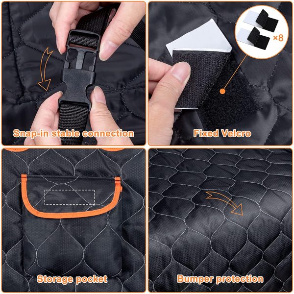 Car Boot Protector For Dogs  Car Boot Liners Nonslip Waterproof Dog Car Seat Cover Blanket With Side Protection Durable Antifouling Boot Liner For Dogs Easy To Clean Car Truck SUV - Image 2