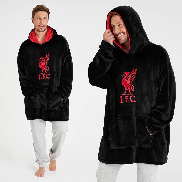 Liverpool F.C. Oversized Hoodie Blanket For Men, Official Football Gifts - Image 6