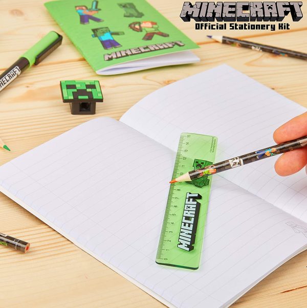 Minecraft Stationery Set, Back to School Supplies, Notebook & Pencil Case Set, Official Merchandise - Image 5