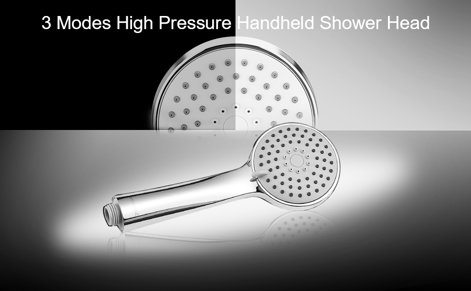 3 Modes High Pressure Handheld Shower Head