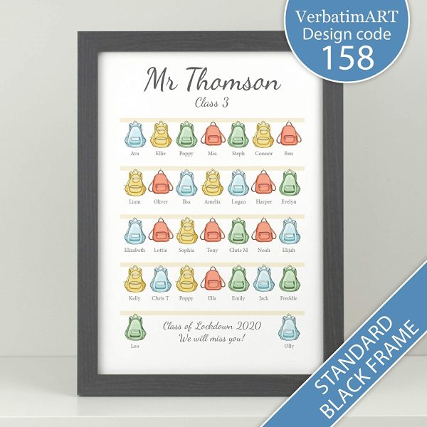 Personalised Teacher gift to class/Class names backpack print/Lockdown teacher gift/teacher leaving gift/End of term gift for teacher/School nursery teacher gift VA158 - Image 8