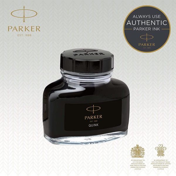 Parker Quink Ink Bottle, Black, 57 ml - Image 2