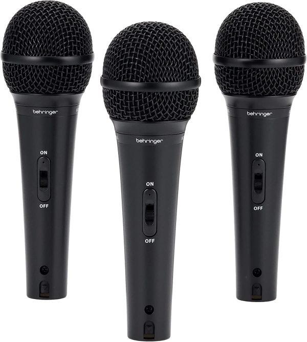 Behringer XM1800S Ultravoice Dynamic Microphone (Pack of 3)(color may slightly vary from Black to Dark Grey) - Image 5