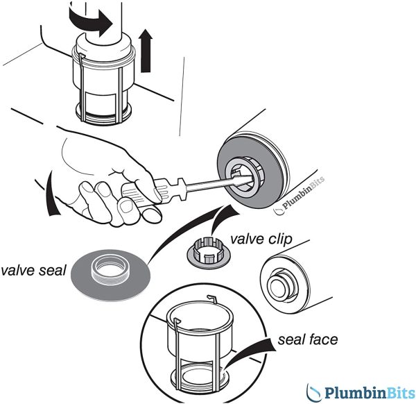 Ideal Standard SV01967 Flush Valve Seal and Clip - Multi-Colour - Image 2