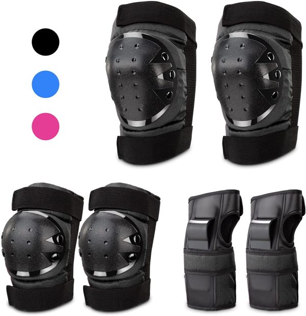 IPSXP Protective Knee Pads, Protective Gear with knee elbow wrist pads for kid children teenager for Rollerblading, Skating, Skateboard, Scooter, Biking, Cycling - Image 7