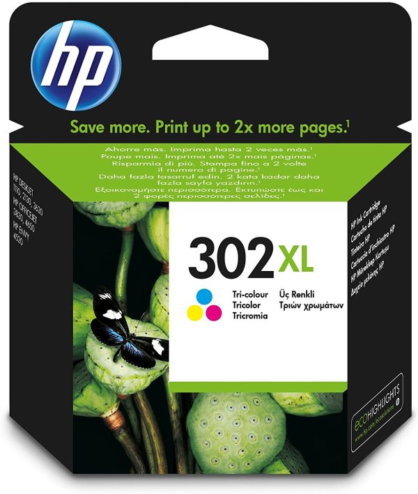 HP F6U67AE 302XL High Yield Original Ink Cartridge, Tri-color, Single Pack - Image 7