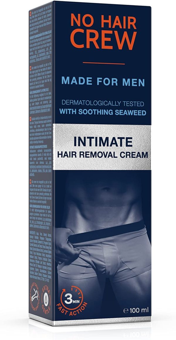 Premium Intimate Hair Removal Cream ?C Extra Gentle Hair Removal Cream for Sensitive Areas. Made for Men, 100 ml - Image 6