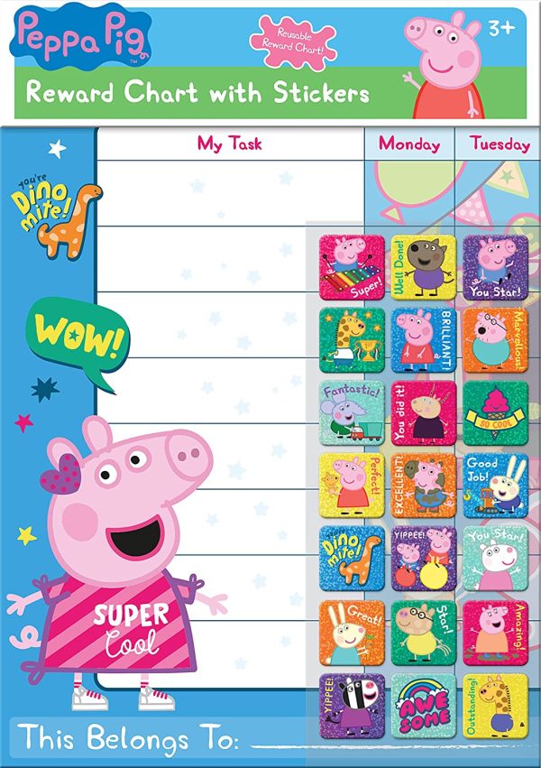 Paper Projects 01.70.30.021 Peppa Pig Everyday Reward Chart and 56 Sparkly Stickers - Image 5