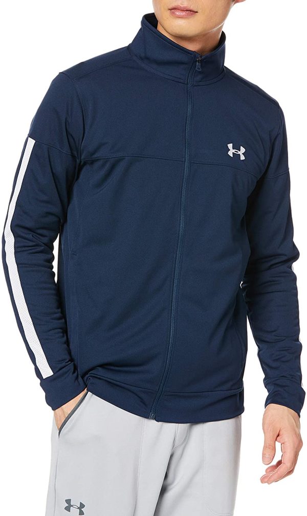 Under Armour Sportstyle Pique Track Jacket, Lightweight and Breathable Men??s Fleece, Comfortable Tight-Fit Running Jacket Men - Image 4