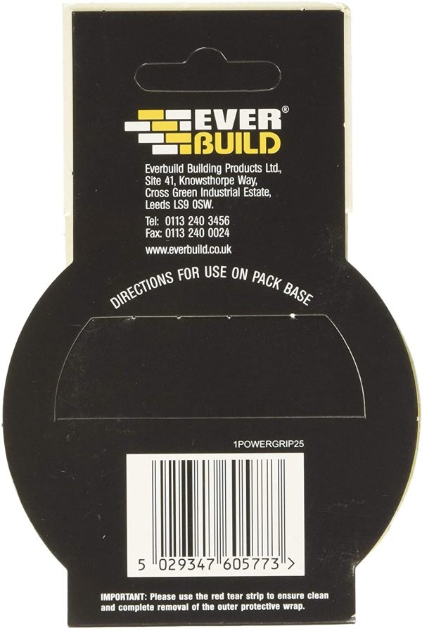 Everbuild Mammoth Powerful Grip Tape, Reinforced Double Sided Tape, Clear, 25 mm x 2.5 m - Image 3