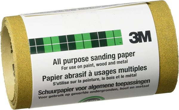 SandBlaster 025120UK Medium P120 115mm x 2.5m Sandpaper Roll with Bare Surfaces - Image 2