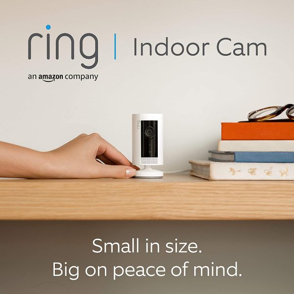 Ring Indoor Cam by Amazon | Compact Plug-In HD security camera with Two-Way Talk, Works with Alexa | With 30-day free trial of Ring Protect Plan | White