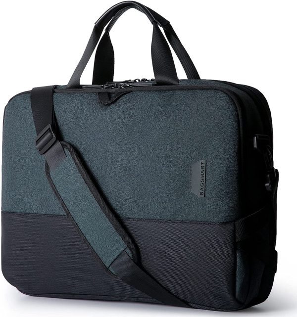 Laptop Bag for Women Men,BAGSMART 15.6 Inch Laptop Case Computer Bag Briefcase Work Shoulder Bag - Image 6