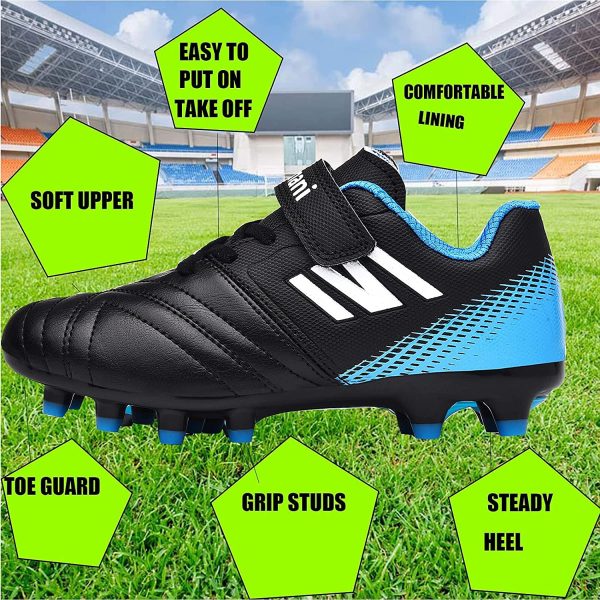 Boys Football Boots Shoes Kids Girls FG/AG Soccer Athletics Sport Shoes Training Shoes Running Shoes Teenager Indoor Outdoor Football Shoes Sneakers for Unisex - Image 5