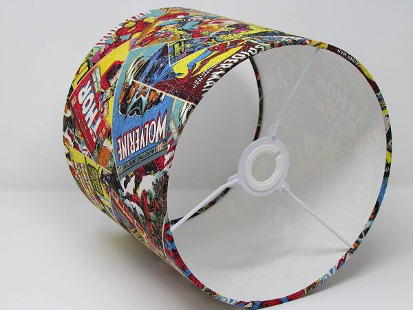 Marvel Comic Book Super Drum Lampshade - Image 5