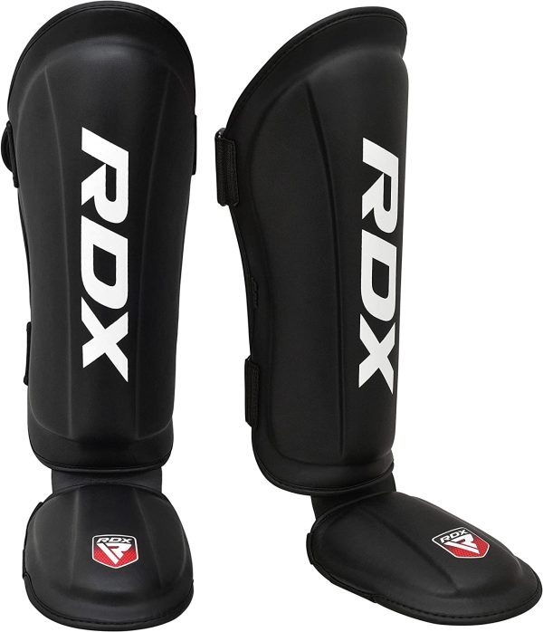 RDX Shin Guards Kickboxing Muay Thai, SATRA SMMAF Approved, Premium Maya Hide Leather, Leg Instep Protection Pads, MMA Martial Arts kicking Sparring Training Gear, BJJ Karate Boxing Taekwondo, - Image 3