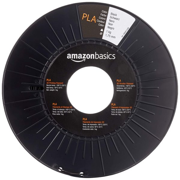 Amazon Basics PLA 3D Printer Filament, 1.75mm, Black, 1 kg per Spool, 3 Spools - Image 7