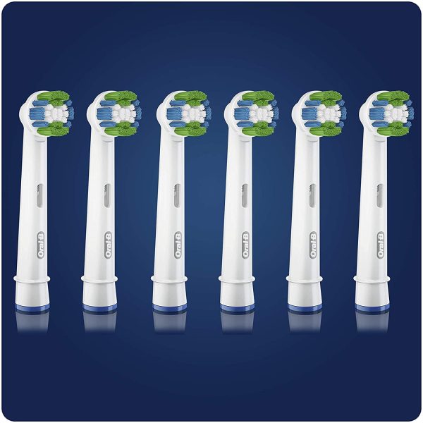 Oral-B Precision Clean Electric Toothbrush Head with CleanMaximiser Technology, Excess Plaque Remover, Pack of 6, White - Image 3