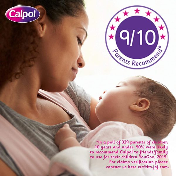 Calpol Sugar Free Infant Suspension Medication, Strawberry Flavour, 100 ml - Image 2