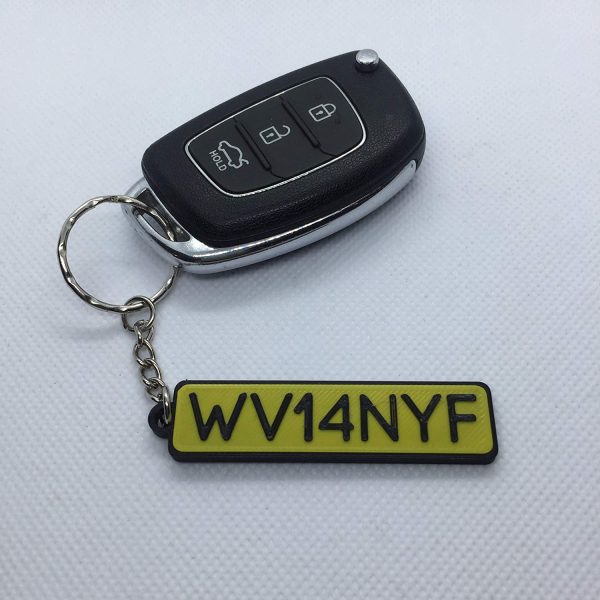 Car Number Plate Key Ring, Car Reg Keyring, Number Plate Keychain - Image 7