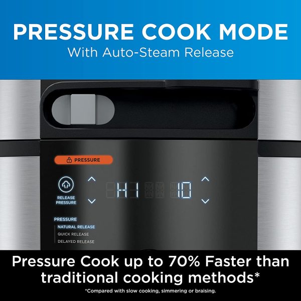 Foodi 11-in-1 SmartLid Multi-Cooker 6L [OL550UK] Pressure Cooker, Air Fryer, Combi-Steam, Slow Cooker, Grill, Bake - Image 4