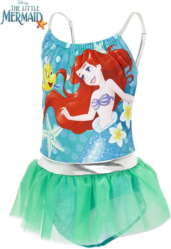 Disney Girls Swimming Costume Frozen Ariel Princess - Image 5