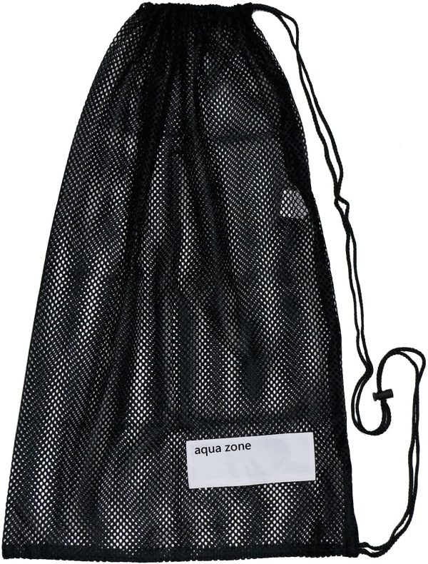 Drawstring Sports Equipment Mesh Bag For Swimming Beach Diving Travel Gym