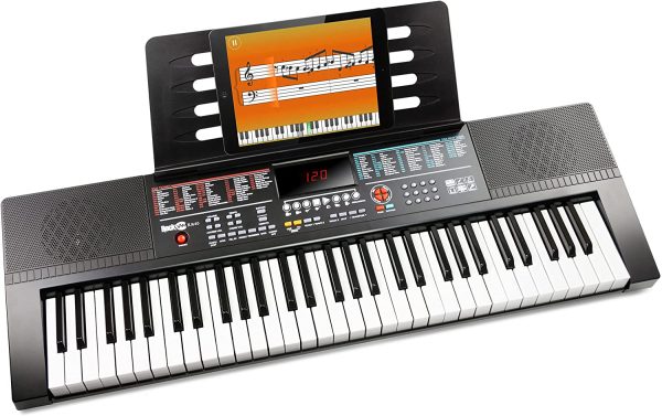 Rockjam,RJ640 61-Key Keyboard Piano with Sheet Music Stand, Piano Note Stickers & Lessons - Image 5