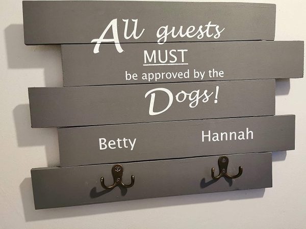 Personalised dog lead holder, 3 colours, key holder, welcome sign, home sign, wall plaque, dogs - Image 7