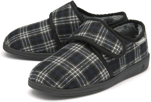 Dunlop Mens Slippers Easy Close Diabetic Orthopaedic Comfy Memory Foam Size 7-12 - Image 6