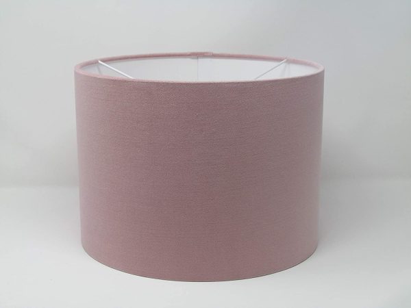 Blush Pink Velvet Drum Lampshade - Image 7