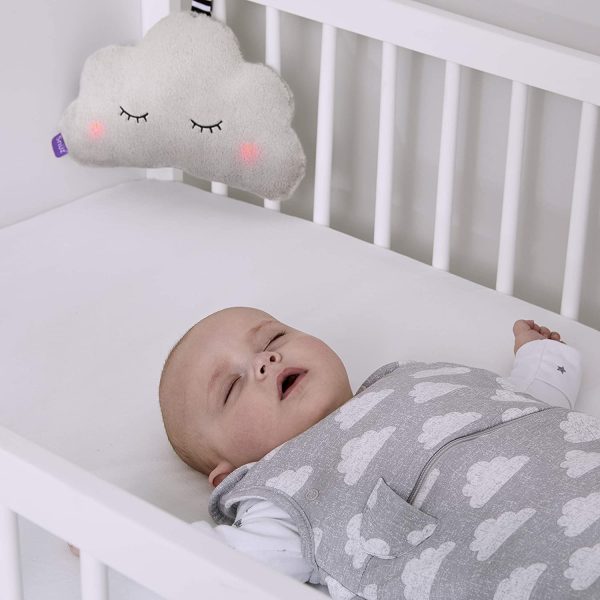 Sn??zCloud Baby Sleep Aid with 4 Soothing Sounds and 2 Gentle Light Options ?C Soft Plush Feel ?C Portable & Stylish - Image 8