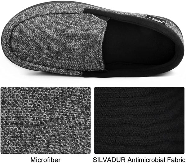 RockDove Men's SILVADUR Anti-Odor Moc Slipper