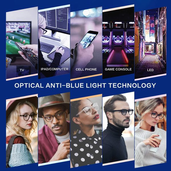 Blue Light Blocking Glasses for Women Men Computer Glasses Anti Eyestrain Headache Blue Light Glasses for Women Men Clear Lens Glasses Anti Blue Ray Eyeglasses Unisex (1 Pack Pink) - Image 2