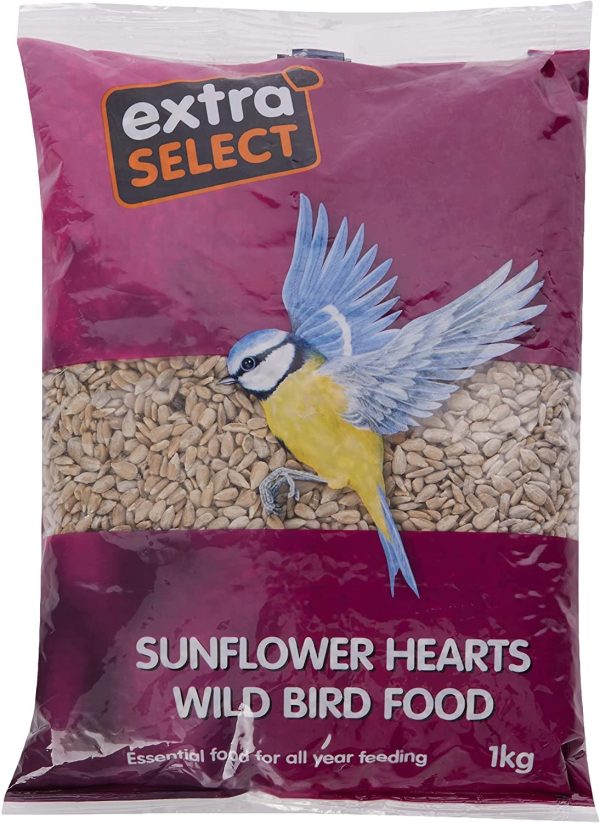 Extra Select Sunflower Hearts Wild Bird Food, 1 kg