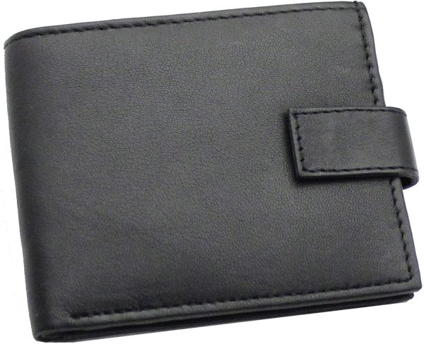 RAS Mens Genuine Leather RFID Blocking Wallet With Zipper Coin Pouch 44 - Image 5