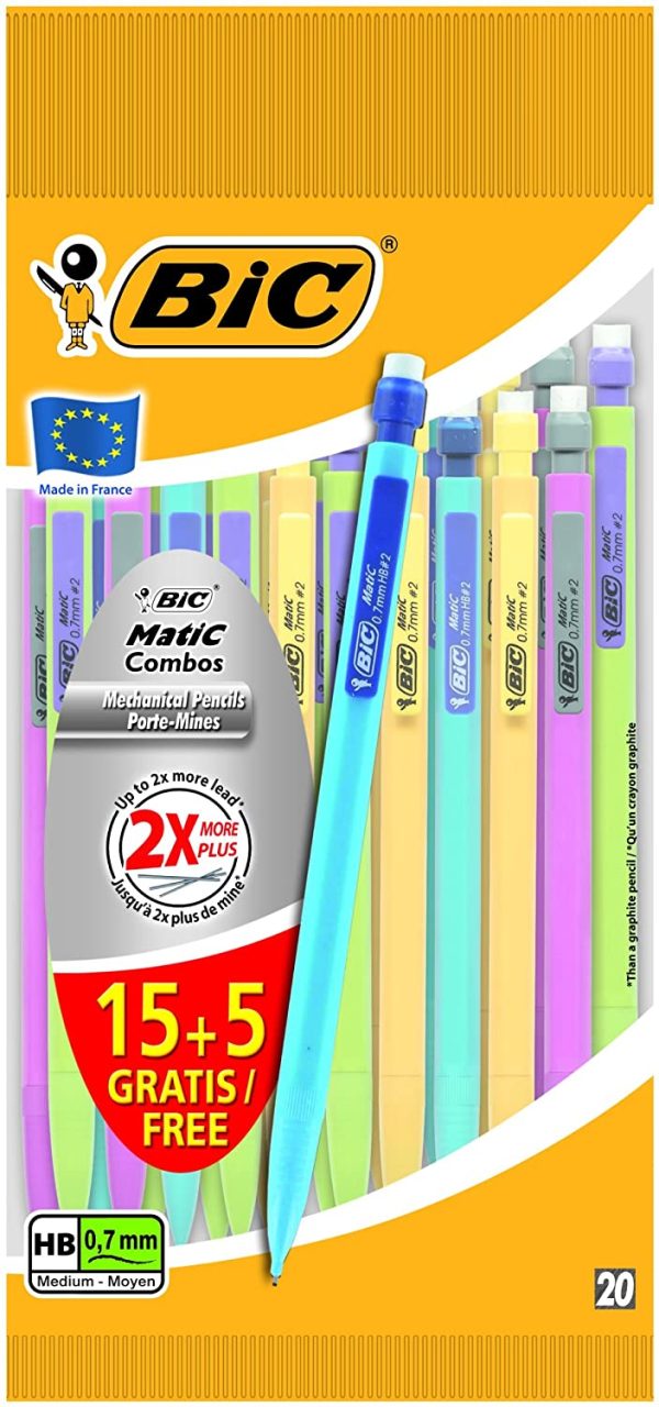 BIC Matic Combo Mechanical Pencils (Value Pack of 20)