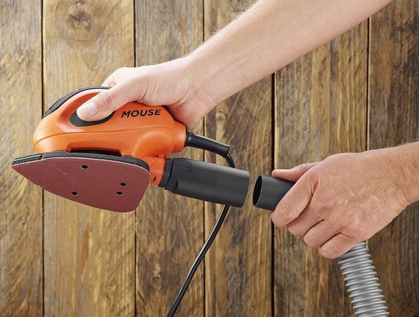 BLACK+DECKER 55 W Detail Mouse Electric Sander with 6 Sanding Sheets, BEW230-GB - Image 2