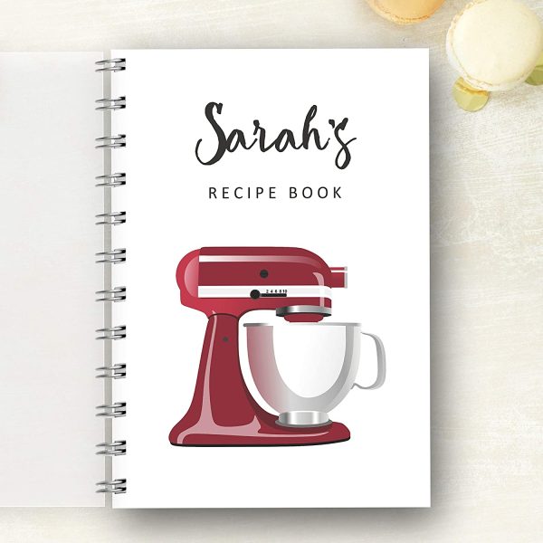 Personalised Recipe Notebook Retro Mixer, Recipe Log, Foodie Present, Recipe list, Choice of 2 Sizes, Gift - Image 6