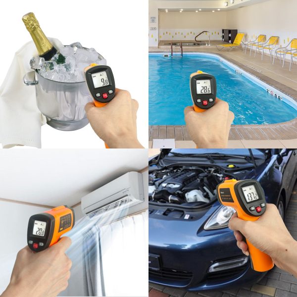 Helect (NOT for Human) Infrared Thermometer, Non-Contact Digital Laser Temperature Gun -58??F to 1022??F (-50??C to 550??C) with LCD Display - Image 6