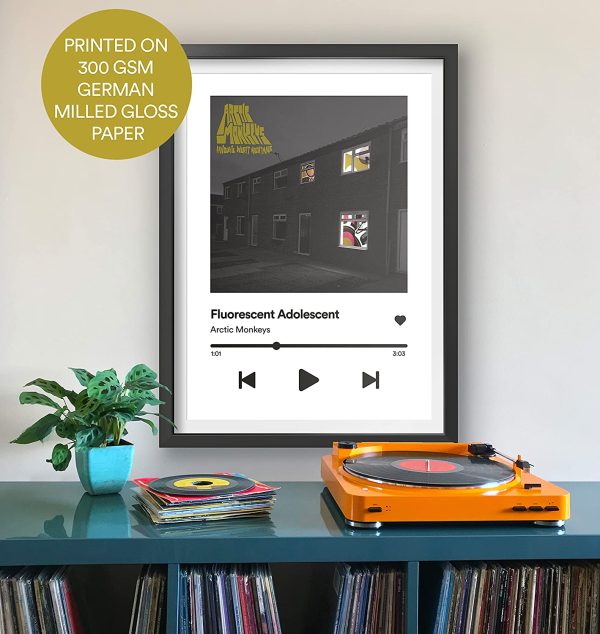 Personalised White Custom Music Album Cover, Any Song, Any Artist - Print - Poster - (Printed on 300 GSM German Milled Gloss Paper) (Frame Not Included) - Image 7