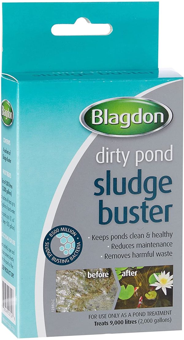 Blagdon 2724 Pond Sludgebuster, Digests Harmful Waste, Keeps Pond Clean, 4 x 9g Sachets, Each sachet treats 2,273 Litres - Image 2