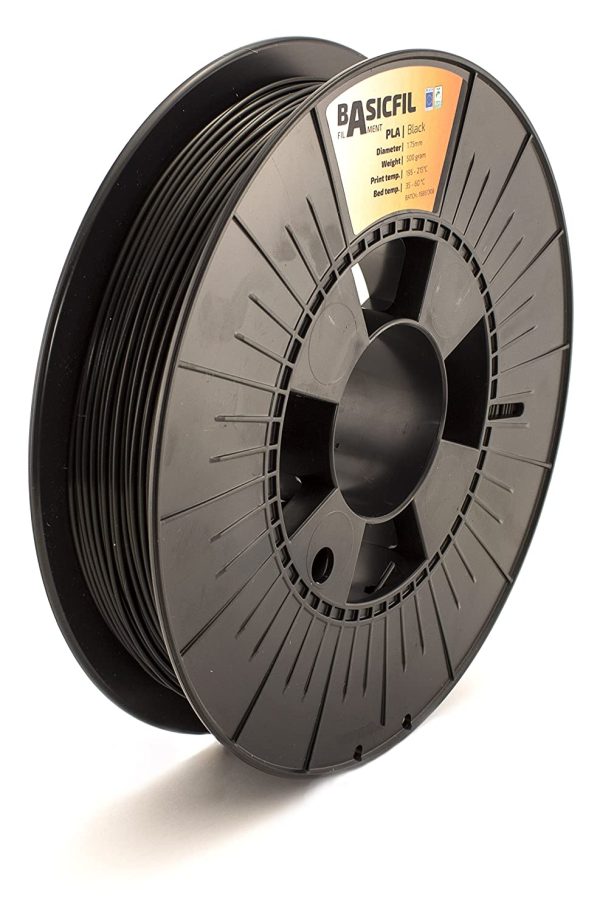 BASICFIL PLA 1.75mm, 500 gr, 3D printing filament , Black - Image 8