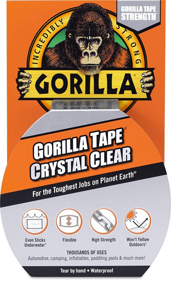 Gorilla 6027002 Tape Gaffer & Builders Clear 8.2m - Image 5