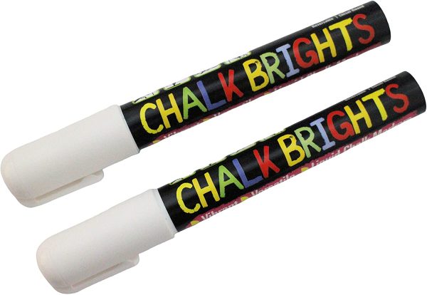 Liquid Chalk Pens - White Dry Erase Chalk Markers for Chalkboard Signs, Windows, Blackboard, Glass - 6mm Reversible Tip (4 Pack) - Image 7