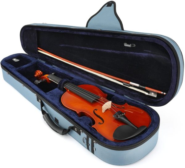 Eastar 1/2 Violin EVA-1 Student Violin Set Natural Violin Instrument For Beginner with Hard Case, Shoulder Rest, Bow, Rosin, Clip-on Tuner and Extra Strings - Image 4