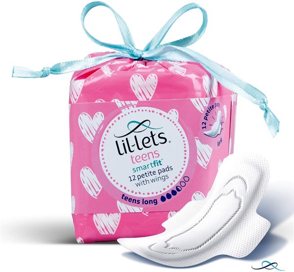 Lil-Lets Teens Long Pads, Petite Pads with Wings, 68 g, 12-Count - Image 4