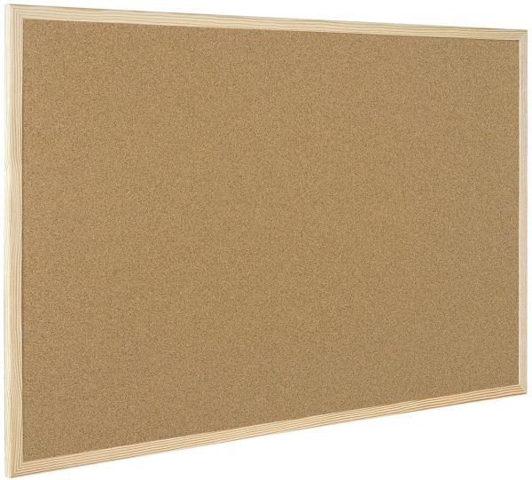 Q-Connect Wooden Frame 400 x 600 mm Cork Board