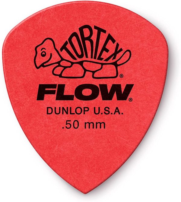 DUNLOP TORTEX? FLOW? PICKS ?C Standard .50 mm ?C Red (Set of 12 pieces)